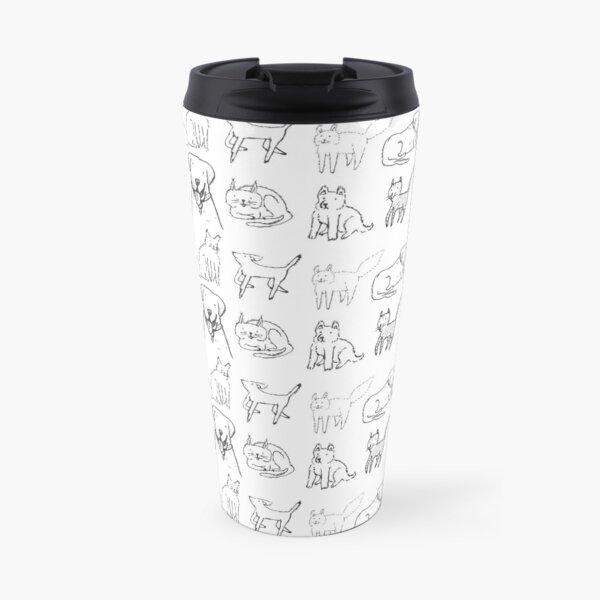 Cats and dogs hanging out Travel Mug