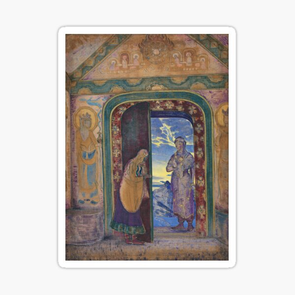Item preview, The Messenger by Nicholas Roerich designed and sold by Vintage Designs +.