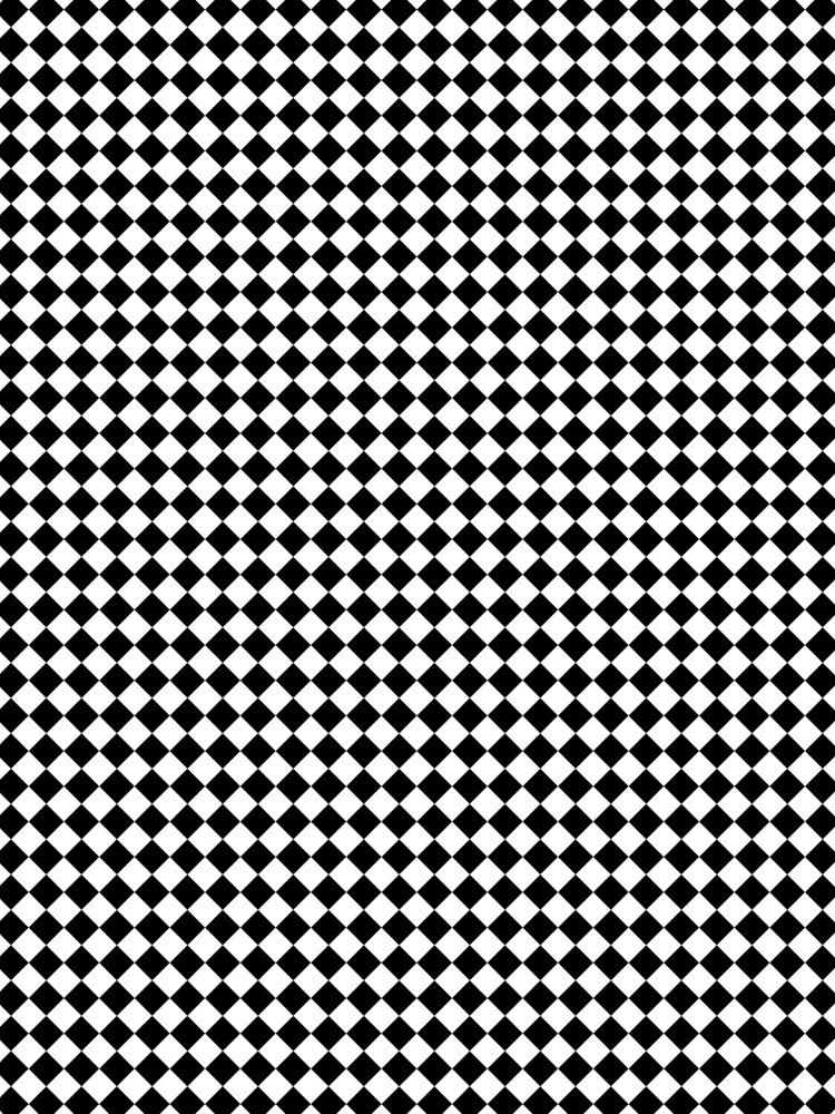 Thumbnail 4 of 4, A-Line Dress, Classic Black and White Small Diamond Checker Board Pattern designed and sold by podartist.
