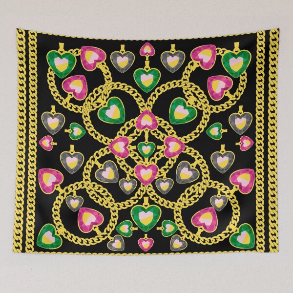 Item preview, Fashion Pattern with Golden Chains and Jewelry designed and sold by kapotka.