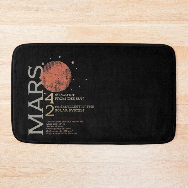 Item preview, Planet Mars Science Informational Chart Design designed and sold by MudAndMarrow.
