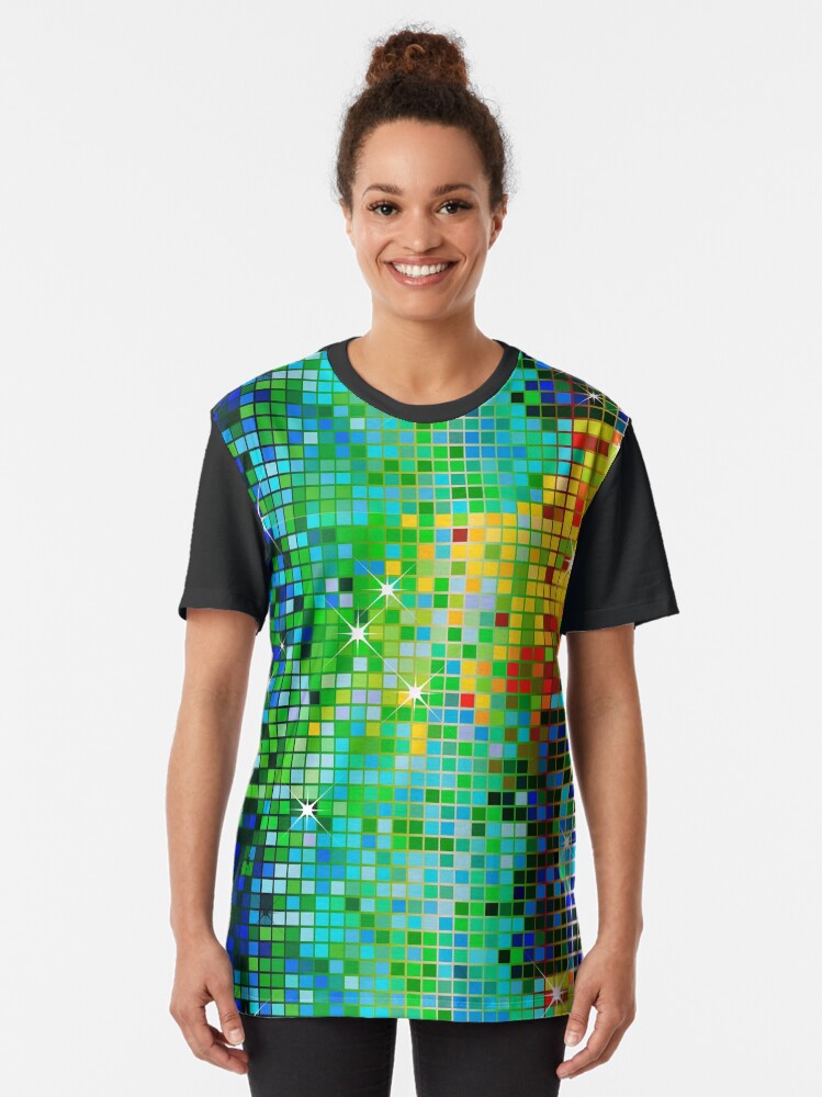 metallic green shirt