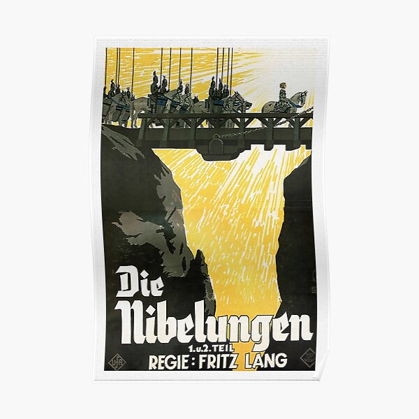 Die Nibelungen.. German vintage1924 movie poster Poster