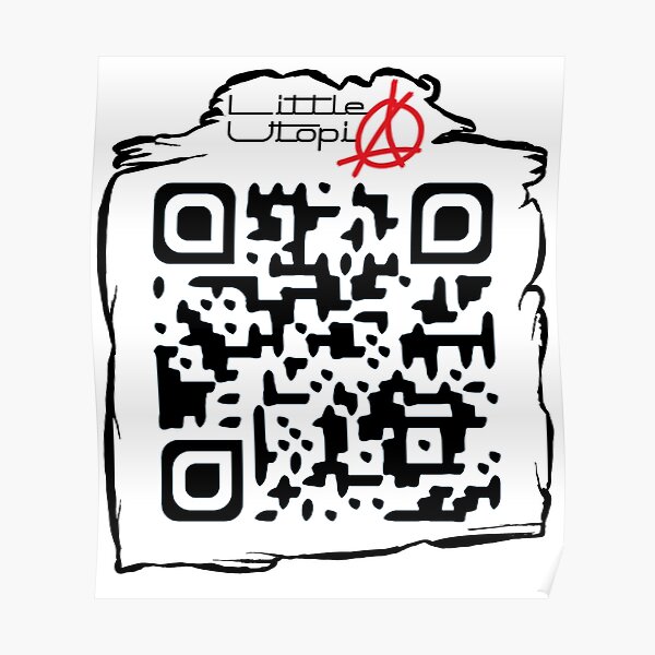 Qr Code Posters Redbubble - gorillaz clint eastwood roblox id roblox music codes 2020