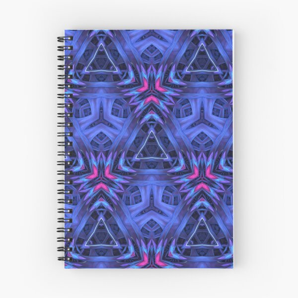 Item preview, Patrón 3-D azul / fucsia designed and sold by Lyle Hatch.