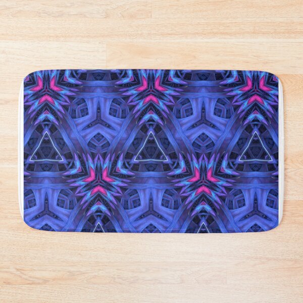 Artikelvorschau, Blau / Fuchsia 3-D-Muster entworfen und verkauft von Lyle Hatch.