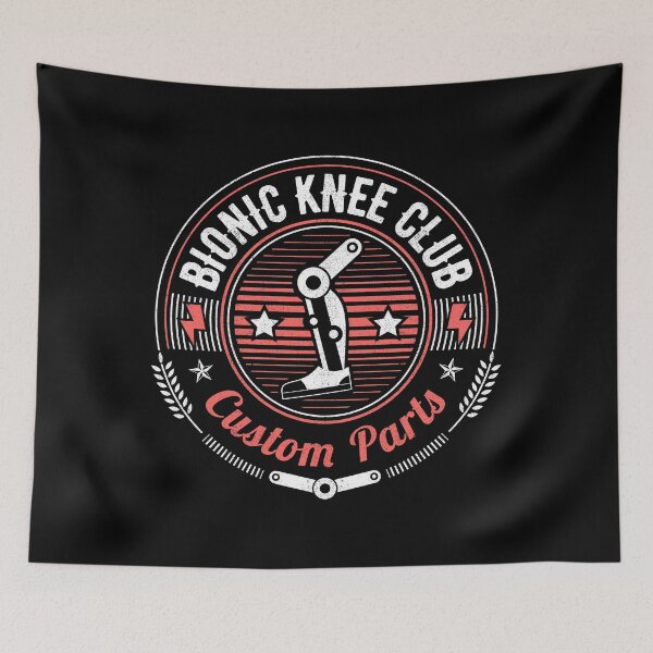 Item preview, Bionic Knee Club Custom Parts Funny Knee Replacement Design designed and sold by AmoreRoso.