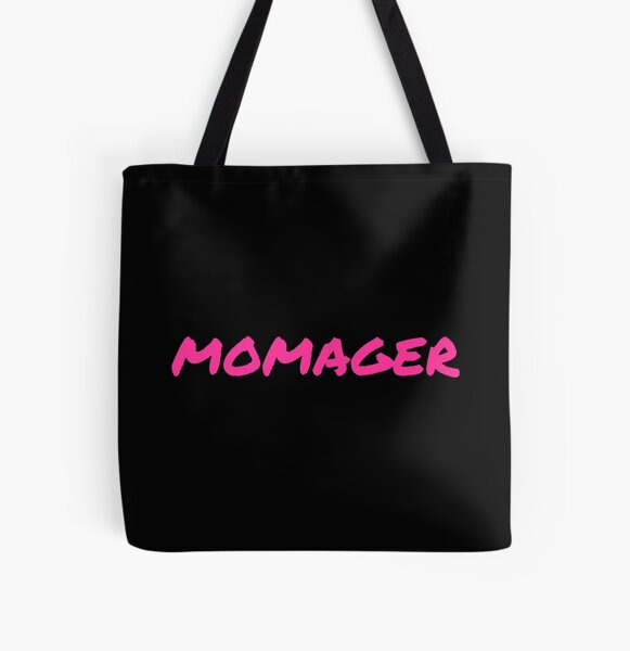 Momager, Modern Mom Manager Kids Names Large Tote Bag