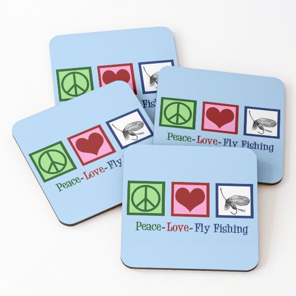 Item preview, Peace Love Fly Fishing designed and sold by Epic Love Designs.