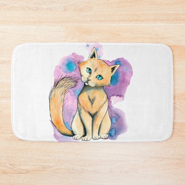 Item preview, Watercolor kitty designed and sold by Petrún Sigurðardóttir.