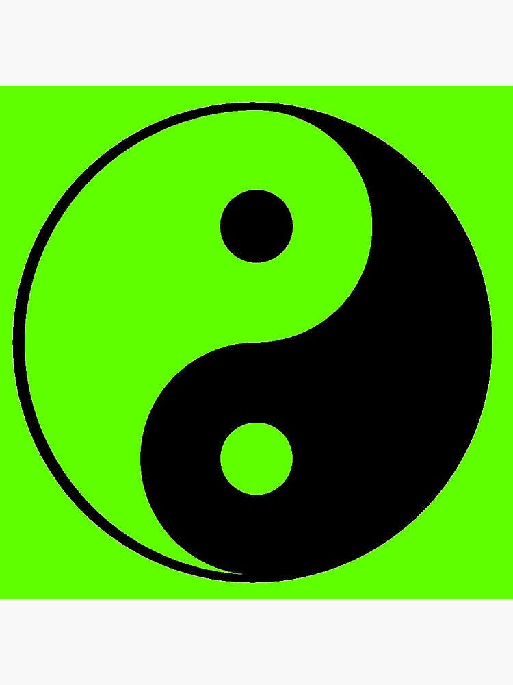 yin and yang symbol a color