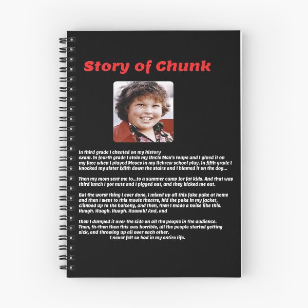 Item preview, Story Of Chunk - The Goonies designed and sold by Diaz-Shop.