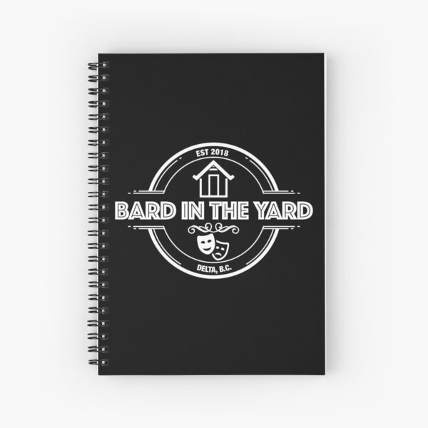 Bard in the Yard (Delta) White Logo Spiral Notebook