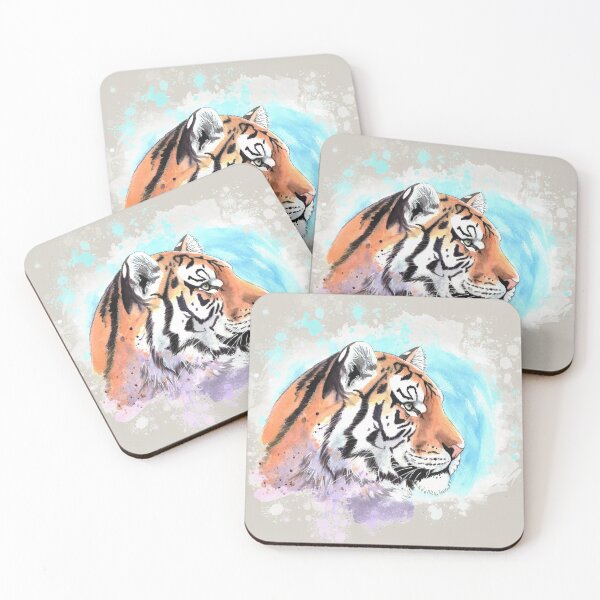 Item preview, Serene tiger - grey designed and sold by Petrún Sigurðardóttir.
