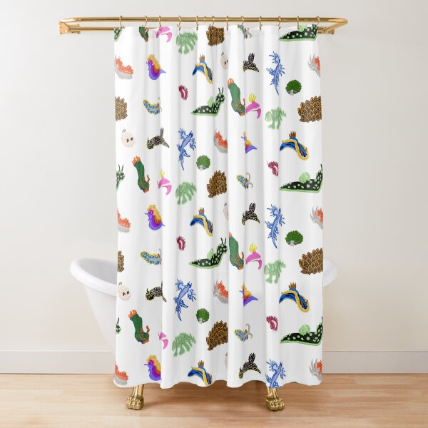 World of Nudibranchs Shower Curtain