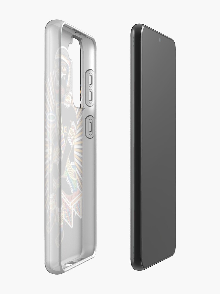Alternate view of COQUERO COCA CHEWER CAPULÍ NARIÑO COLOMBIA - linework Samsung Galaxy Phone Case