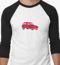 Renault 4 GTL Red Men's Baseball ¾ T-Shirt