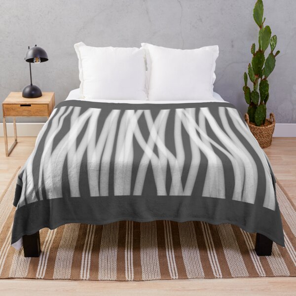 Item preview, Urban Minimalist Industrial Monochrome Abstract Reed Closeup in White on Grey. designed and sold by kierkegaard.