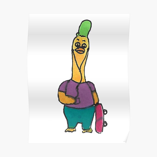 Rubber Chicken Posters Redbubble