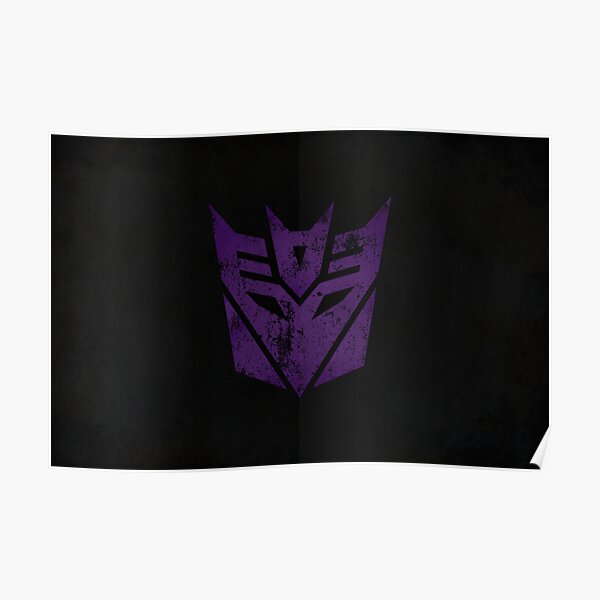 Decepticons Logo · Distressed Poster