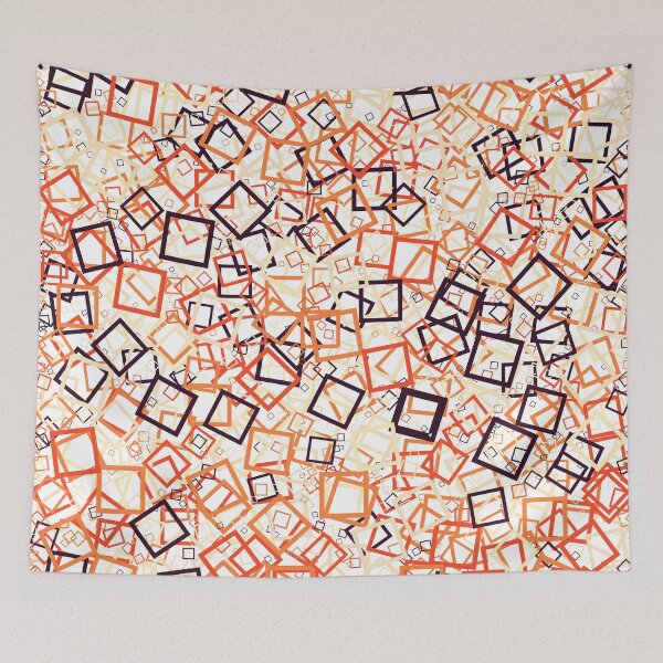 Item preview, Abstract Generative Art color distributed donut squares polygons background illustration designed and sold by IuriiVlasenko.