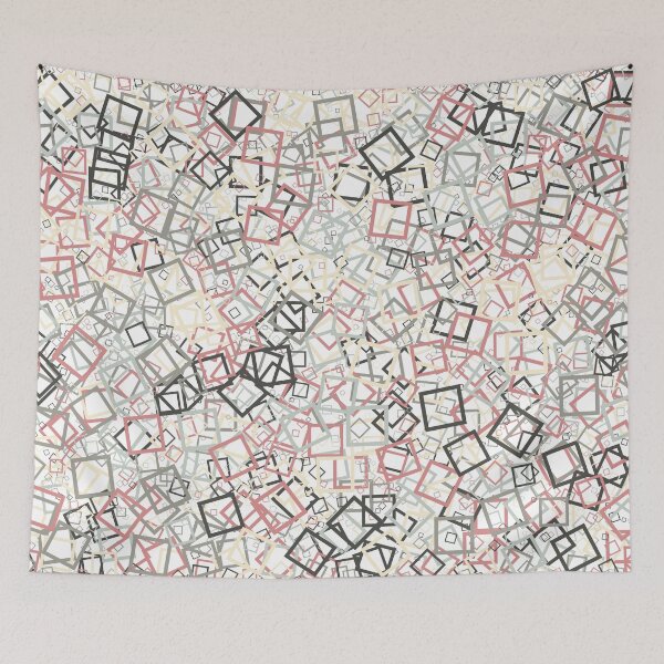 Item preview, Abstract Generative Art color distributed donut squares polygons background illustration designed and sold by IuriiVlasenko.