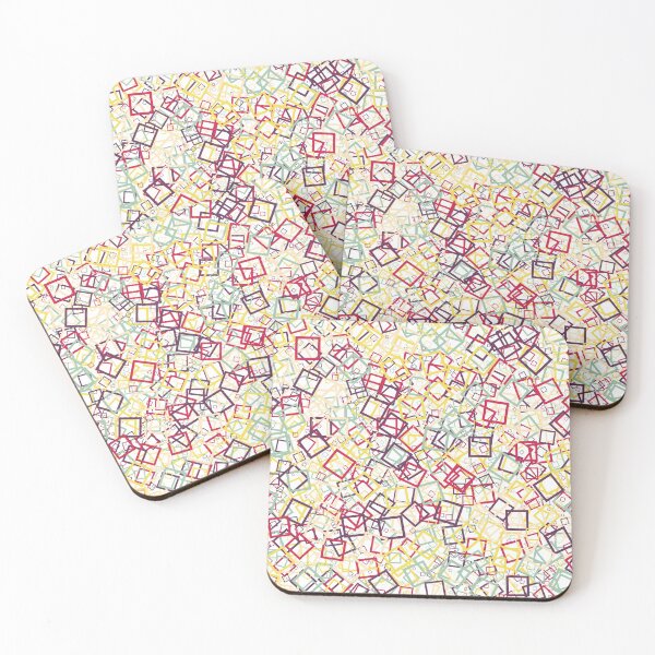 Item preview, Abstract Generative Art color distributed donut squares polygons background illustration designed and sold by IuriiVlasenko.