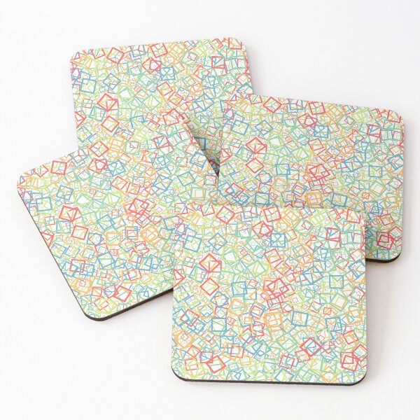 Item preview, Abstract Generative Art color distributed donut squares polygons background illustration designed and sold by IuriiVlasenko.