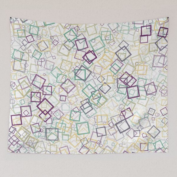Item preview, Abstract Generative Art color distributed donut squares polygons background illustration designed and sold by IuriiVlasenko.