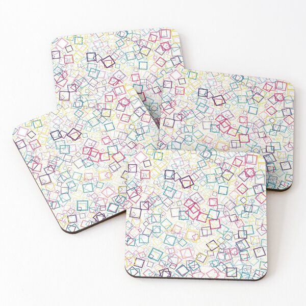 Item preview, Abstract Generative Art color distributed donut squares polygons background illustration designed and sold by IuriiVlasenko.