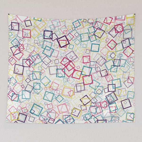 Item preview, Abstract Generative Art color distributed donut squares polygons background illustration designed and sold by IuriiVlasenko.