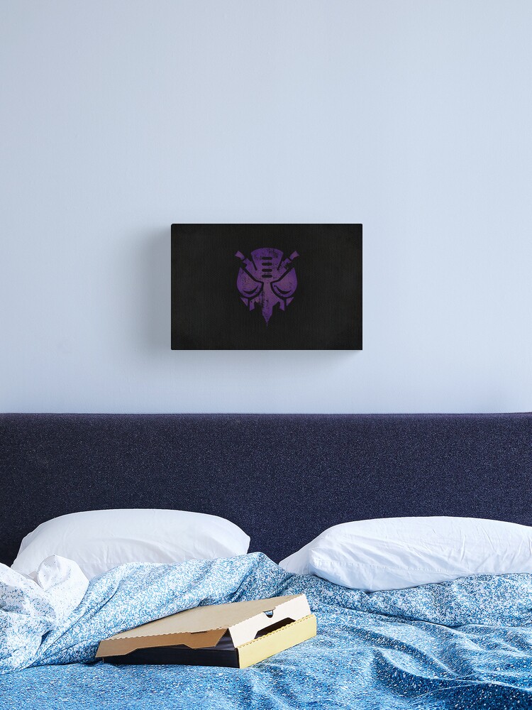Thumbnail 1 of 3, Canvas Print, Predacons Logo · Distressed designed and sold by Logogami.
