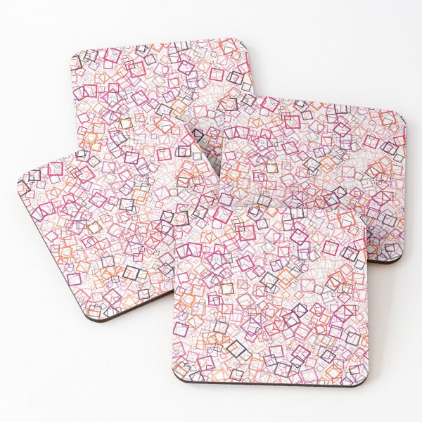 Item preview, Abstract Generative Art color distributed donut squares polygons background illustration designed and sold by IuriiVlasenko.