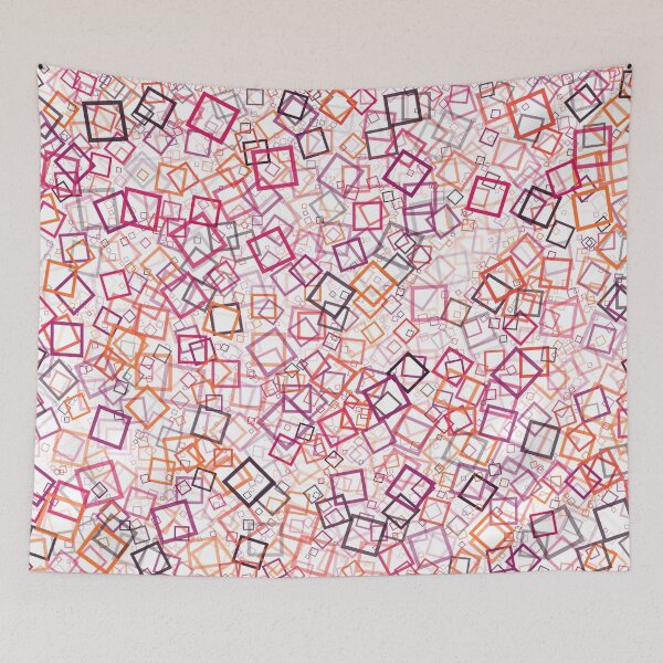 Item preview, Abstract Generative Art color distributed donut squares polygons background illustration designed and sold by IuriiVlasenko.