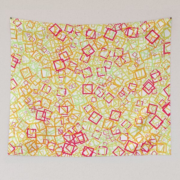 Item preview, Abstract Generative Art color distributed donut squares polygons background illustration designed and sold by IuriiVlasenko.