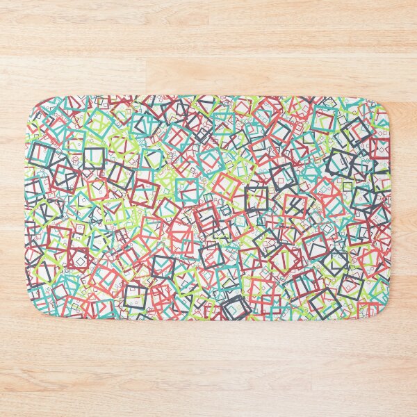 Item preview, Abstract Generative Art color distributed donut squares polygons background illustration designed and sold by IuriiVlasenko.