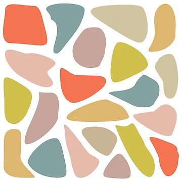 Artwork thumbnail, Pastel Abstract Blobs by hellcom
