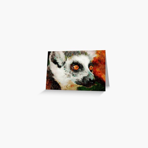 Lemur Greeting Card