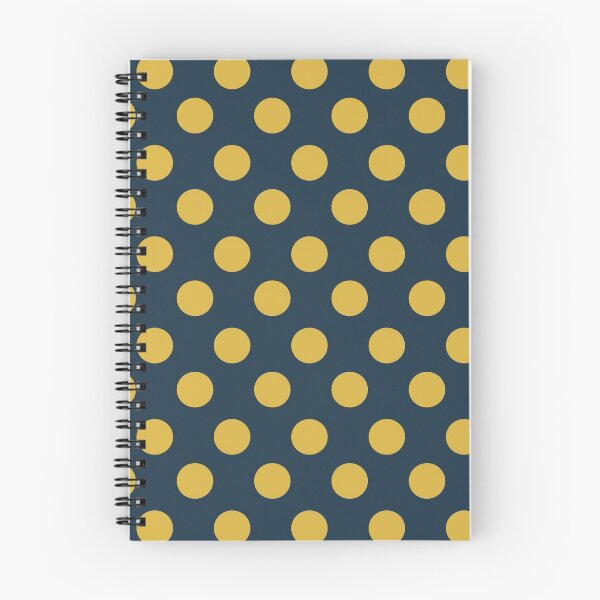 Item preview, Polka Dot Pattern in Light Mustard Yellow and Navy Blue designed and sold by kierkegaard.