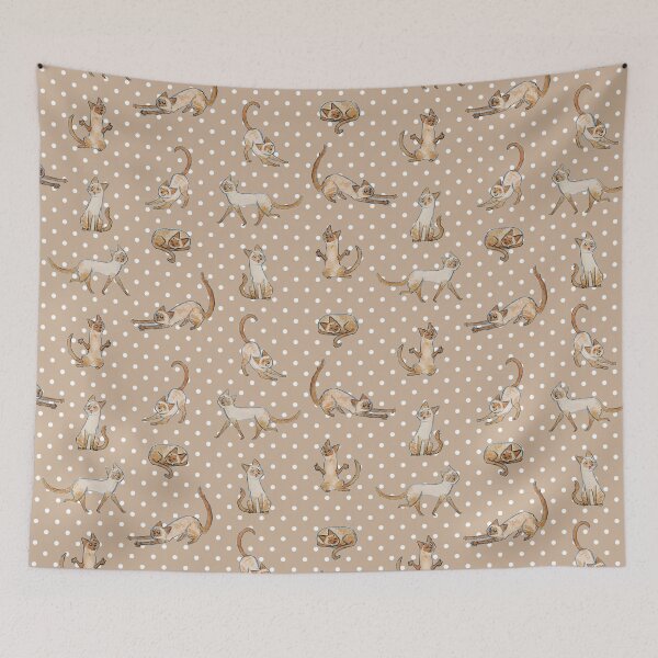 Item preview, siamese cat pattern designed and sold by bitingnclawing.