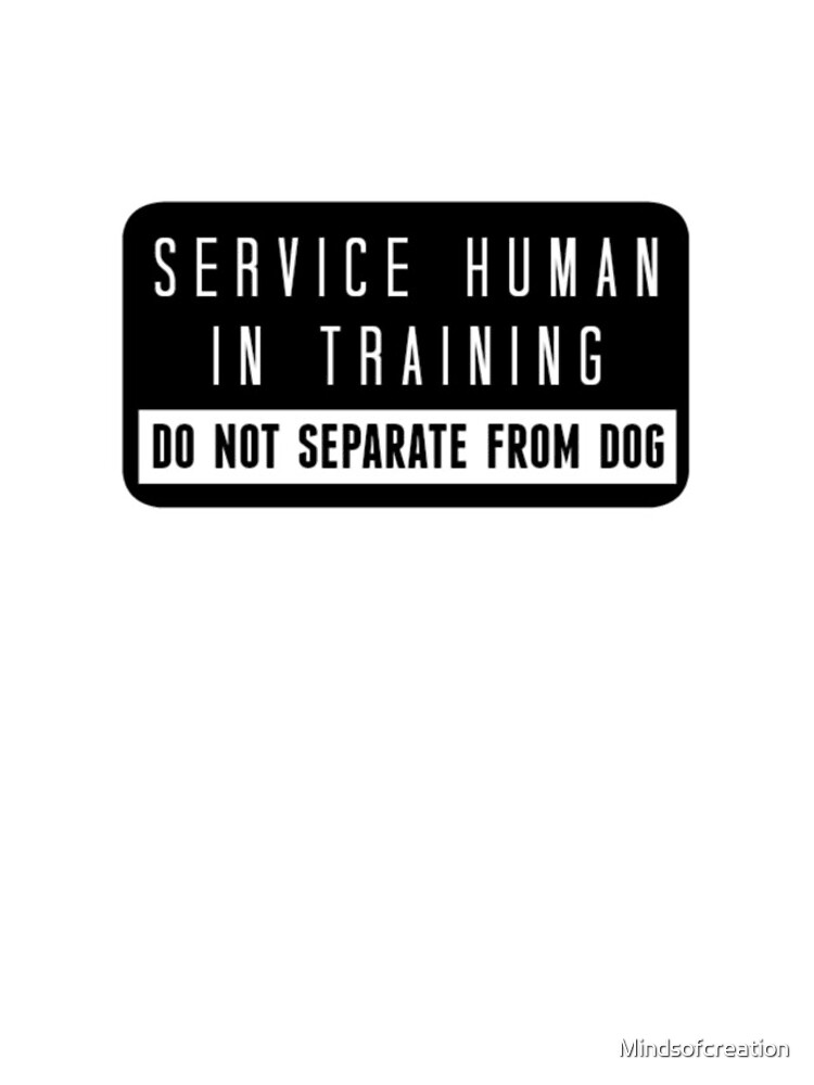 Thumbnail 4 of 4, iPhone Case, Service Human In Training Do Not Separate From Dog designed and sold by Mindsofcreation.