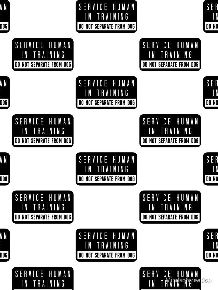 Thumbnail 3 of 3, Scarf, Service Human In Training Do Not Separate From Dog designed and sold by Mindsofcreation.