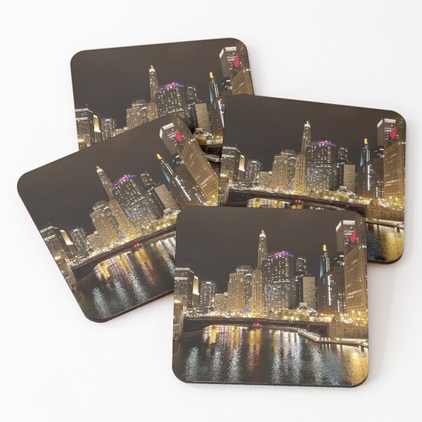 Item preview, Chicago River After Dark designed and sold by karekorn78.