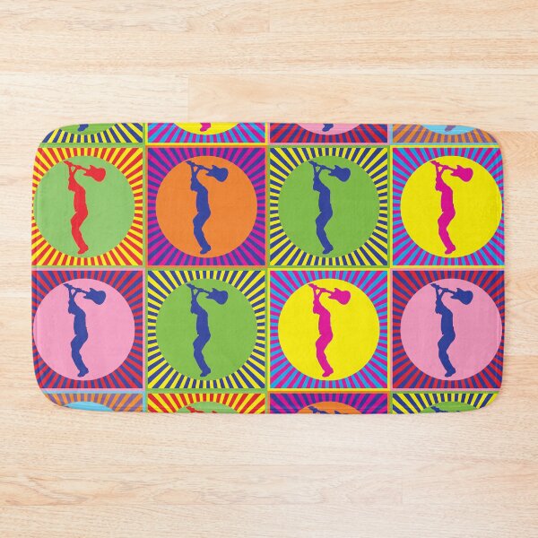 Item preview, Guitar Player Smash Trippy Pop Art designed and sold by popartist.