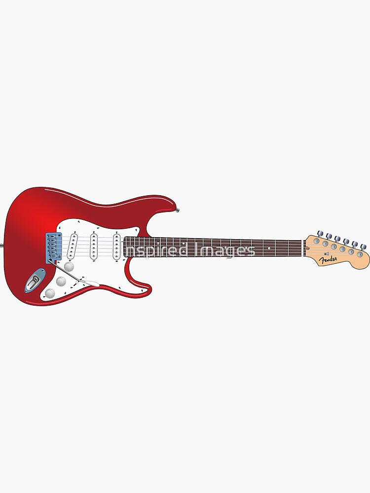 Thumbnail 3 of 3, Sticker, Electric Guitar Music Instrument  designed and sold by ImageMonkey.