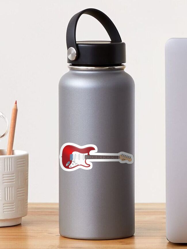 Thumbnail 1 of 3, Sticker, Electric Guitar Music Instrument  designed and sold by ImageMonkey.