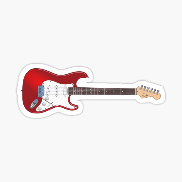 Electric Guitar Music Instrument  Sticker