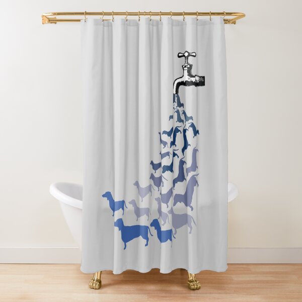 Dachshund on Tap Shower Curtain