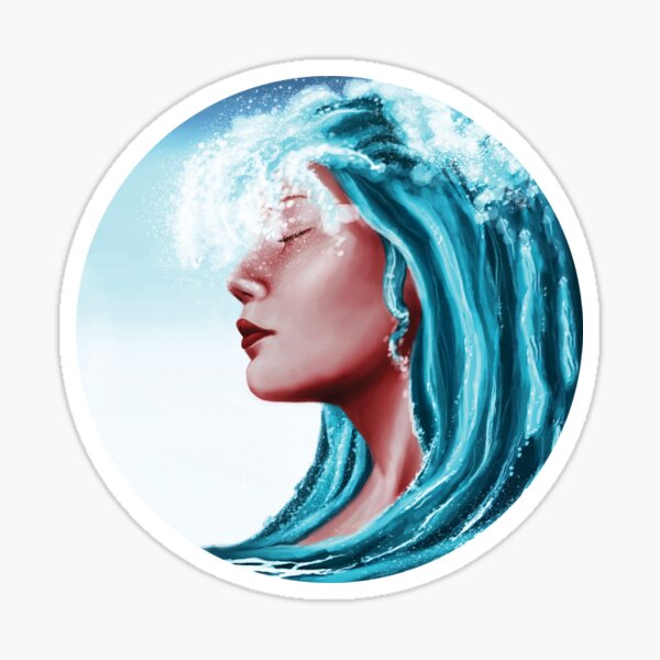 Waves of Calmness Sticker