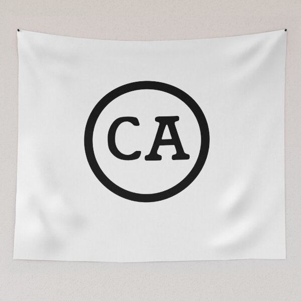 Item preview, California Abbreviation Circle designed and sold by sticks-.